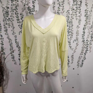NWOT Sophie Rue Top Long Sleeve Lime Size M